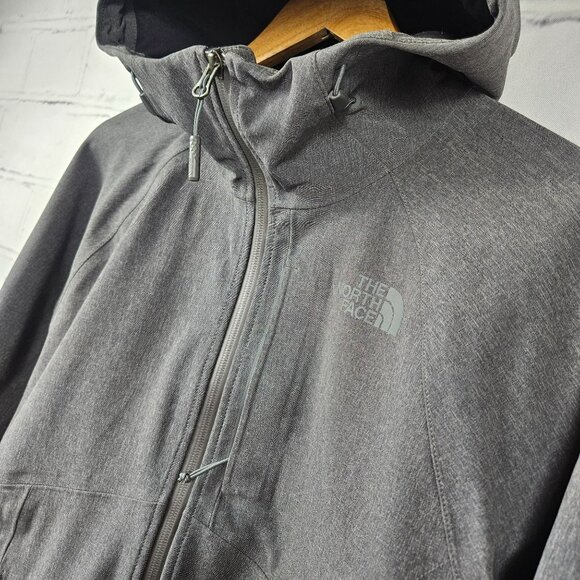 The North Face Apex Flex GTX Gore-Tex Hooded Jacket Mens S Gray Snow Winter Ski - Picture 2 of 16